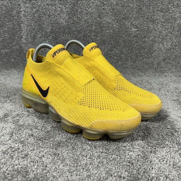 Nike Air VaporMax Moc 2 AJ6599-700 Women’s Size 8.5 Yellow Running Shoes Used - Picture 2 of 10
